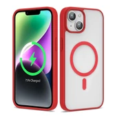 Apple iPhone 12 Kılıf M-safe Wireless Şarj Özellikli Silikon  Ege Kapak thumbnail 1