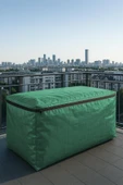 sizenelazım Fermuarlı Yeşil Su Geçirmez Bahçe Mobilyası Ve Balkon Eşya Koruma Brandası 100cm x 100cm thumbnail 1