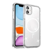 Apple iPhone 11 Kılıf M-safe Şarj Özellikli Parlayan Simli Saydam Renkli  Maris Kapak thumbnail 1