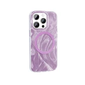 Apple iPhone 14 Pro Kılıf M-safe Şarj Özellikli Fırça Boya Desenli  Palet Kapak thumbnail 1