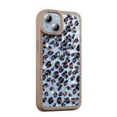 Apple iPhone 13 Kılıf Taşlı ve Simli Tasarım  Azra Kapak thumbnail 4