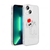 Apple iPhone 13 Kılıf Şeffaf Figürlü  Folk Sert Kapak thumbnail 1