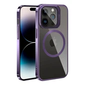 Apple iPhone 14 Pro Kılıf M-safe Şarj Özellikli Standlı  Klon Kapak thumbnail 2