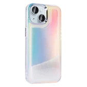 Apple iPhone 13 Kılıf Airbagli Renkli Arka Yüzey Boncuk Tasarımlı  Kumul Kapak thumbnail 6