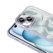 Apple iPhone 14 Kılıf Airbagli Parlak Taş Detay Tasarımlı  Esila Kapak thumbnail 5