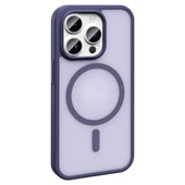 Apple iPhone 14 Pro Max Kılıf M-safe Şarj Özellikli Mat Arka Yüzey  Sio Kapak thumbnail 3