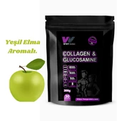 WWP Collagen & Glucosamine, Kolajen & Glukozamin Destek Tozu . 300g . Yeşil Elma Aromalı. - 1