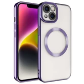 Apple iPhone 14 Plus Kılıf M-safe Wireless Şarj Özellikli  Setro Silikon thumbnail 1