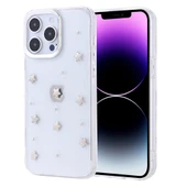 Apple iPhone 14 Pro Max Kılıf Airbag Tasarımlı Simli Şeffaf  Kutup Kapak thumbnail 2