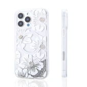 Apple iPhone 14 Pro Max Kılıf Sıvılı Simli Baskılı Şeffaf Arka Yüzey  Mossa Silikon Kapak thumbnail 5