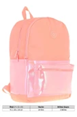 KAUKKO Cube Üç Bölmeli Kız Çocuk Somon Okul Çantası - K1820 thumbnail 4