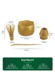 Bambum Cashi - 4 Parça Matcha Çayı Seti thumbnail 5