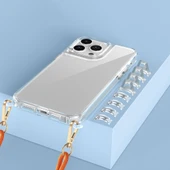 Apple iPhone 14 Pro Kılıf Airbagli Takılabilir Askı Aparatlı  Snap Silikon Kapak thumbnail 5