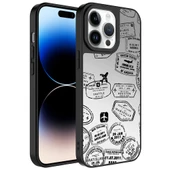 Apple iPhone 14 Pro Kılıf Aynalı Desenli Kamera Korumalı Parlak  Mirror Kapak thumbnail 1