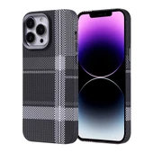 Apple iPhone 14 Pro Max Kılıf M-safe Şarj Özellikli Karbon Fiber Görünümlü  Nekst Kapak thumbnail 1