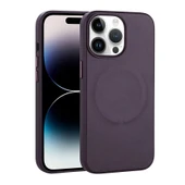 Apple iPhone 14 Pro Kılıf PU Deri M-safe Wireless Şarj Özellikli  Derix Kapak thumbnail 1