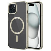 Apple iPhone 15 Kılıf Mat Tasarımlı M-safe Wireless Şarj Özellikli  Mat Setro Kapak thumbnail 1