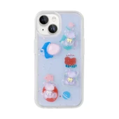 Apple iPhone 15 Kılıf Kabartma Figürlü Parlak  Minimini Silikon Kapak thumbnail 6