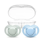 Mamajoo Ortodontik Silikon Emzik 2'li Powder Green&blue 0+ Ay (Sterilizasyon/saklama Kutulu) - 1
