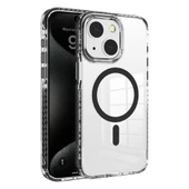 Apple iPhone 15 Kılıf M-safe Şarj Özellikli Airbagli Takılabilir Askı Aparatlı  Nana Kapak thumbnail 1