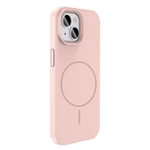 Apple iPhone 15 Kılıf M-safe Şarj Özellikli Sıvı Teknolojili Silinebilir Sert  Kivi Kapak thumbnail 7