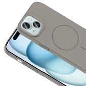 Apple iPhone 15 Kılıf M-safe Şarj Özellikli  Ruby Sert Kapak thumbnail 6