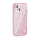 Apple iPhone 15 Kılıf M-safe Şarj Özellikli Parlayan Simli  Okso Kapak thumbnail 6