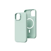 Apple iPhone 15 Kılıf Wiwu SP-019 M-safe Şarj Özellikli Vegan Leather Deri Kapak - 4