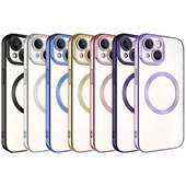 Apple iPhone 15 Plus Kılıf M-safe Wireless Şarj Özellikli  Setro Silikon thumbnail 3