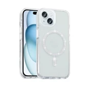 Apple iPhone 15 Plus Kılıf Taşlı Tasarım M-safe Şarj Özellikli  Koment Silikon Kapak thumbnail 1