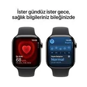 Apple Watch 10 GPS + Cellular 46 mm Arduvaz Kasa  ve Siyah Spor Kordon - M/L thumbnail 2