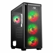 PowerBoost PB-T001BB 750W 80+ Bronz USB 3.2 RGB ATX Mid Tower Siyah Kasa thumbnail 1
