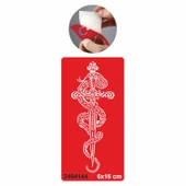 Kılıç Dragon Yılan Tattoo Geçici Dövme Şablonları Kına Kalıpları thumbnail 1