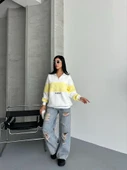 YARIM FERMUAR IKI RENKLI SWEAT - 10