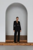 Kadın Siyah Blazer Ceket Pantolon Takım - 5