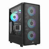 Powerboost PB-P3602BB 850W 80+ Bronz USB 3.2 ARGB ATX Mid Tower Siyah Kasa thumbnail 1