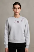 39 BASKILI BISIKLET YAKA KISA SWEAT, - 1