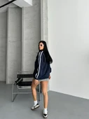 YARIM FERMUARLI NEWYORK YAZILI SWEAT - 7
