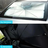 Oto Araba Güneşlik Şemsiye Tip Ön Cam Güneş Önleyici Katlanabilir. Tüm araçlara uygun - 3