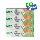 Supertrend Kilitli Buzdolabı Poşeti Seti 19x25cm 10 Adet x 4 Paket - 1