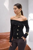 DUGME DETAYLI MADONNA BLUZ - 7