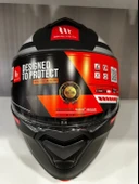 KASK MT GENESİS SV CAVE A5 ÇENE AÇILIR MAT SİYAH/KIRMIZI thumbnail 1