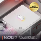 SteelSeries QcK Large Gaming Oyuncu Mouse Pad - Beyaz thumbnail 2