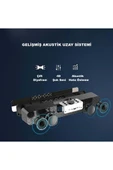 Bluetooth Hoparlör Şarjlı Ses Sistemi LED Ekran FM Çalar Saat Sıcaklık PC USB Aux Tf Kart - 5