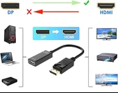 Dısplayport to Hdmı Dişi 4k*2k Çevirici Converter Dönüştürücü - 6
