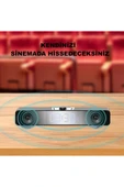 Bluetooth Hoparlör Şarjlı Ses Sistemi LED Ekran FM Çalar Saat Sıcaklık PC USB Aux Tf Kart - 7