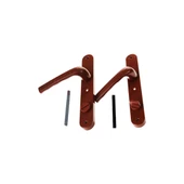 BANYO-WC - KİLİTLİ KAHVE RENGİ PVC KAPI KOLU (5250) - 1