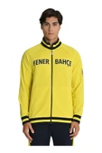 Fenerbahçe Sarı Tribün UV Baskılı Arma Detay Erkek Sweatshirt - 2