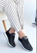 Fiert Siyah Cilt Bağcıklı Spor Ayakkabı thumbnail 3