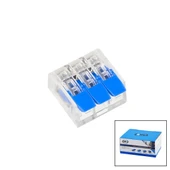 100 ADET 3 LÜ 2X2.5 KABLO GEÇMELİ MANDALLI BUAT KLEMENSİ (5250) - 1